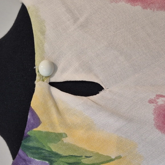 VTG Pastel Yellow Spring Floral Chic Maxi Dress Sz 14 Jeffrey & Dara Lined - Picture 6 of 9